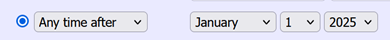 Example of Rule Set for Any Time After January 1, 2025