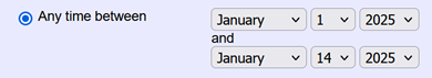 Example of Rule Set for December 10th to December 14th 2007