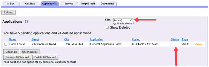 Image of applicants without a Site