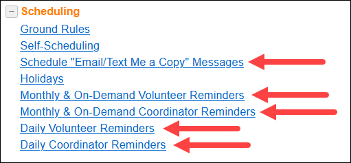 Image of Reminder Types